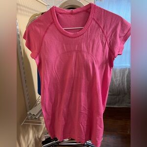 Pink Lululemon Swiftly Tee
